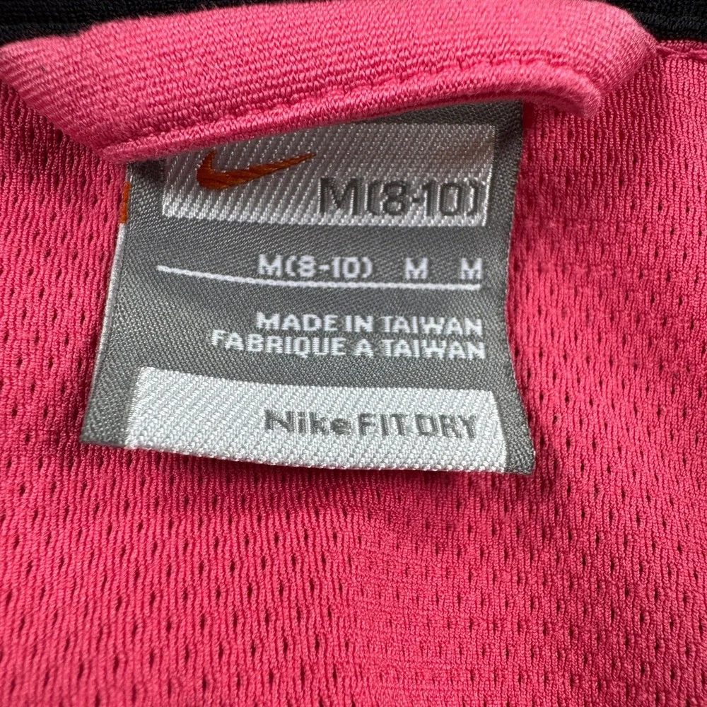 Nike Womens Jacket Fit Dry Full Zip Track Pink Medium Mesh Panels Running Active